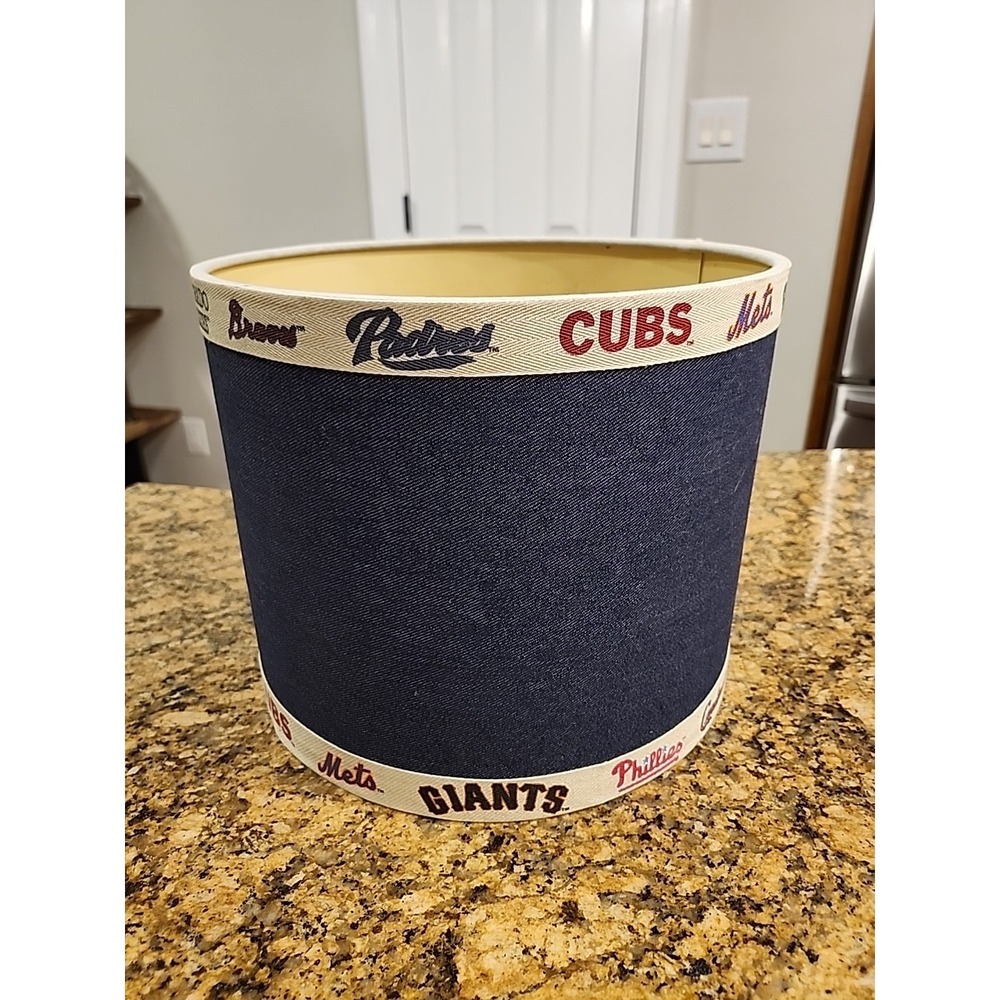 MLB Major League Baseball Team Logo Heavy Canvas Table Lamp Shade